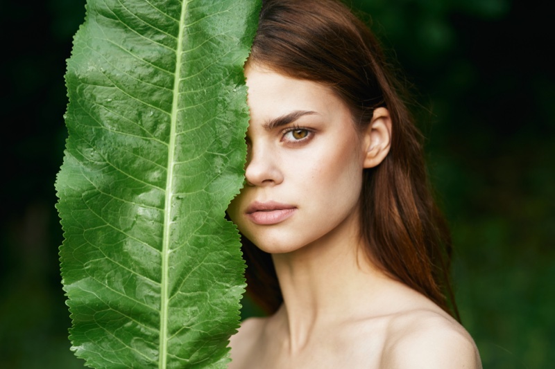 Natural Beauty Model Leaf Outdoors