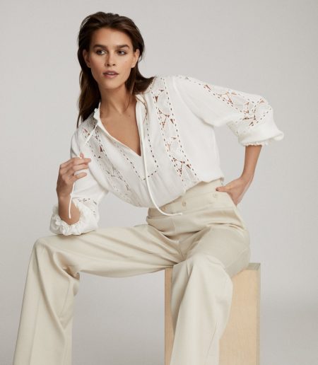Complete Your Look With One of REISS' Chic Blouses REISS Dottie Lace Detail Blouse $275