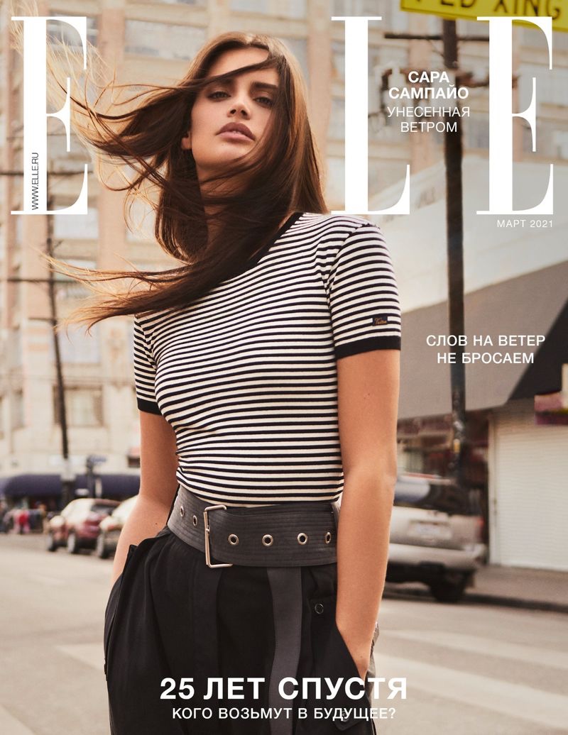 Sara Sampaio on ELLE Russia March 2021 Cover