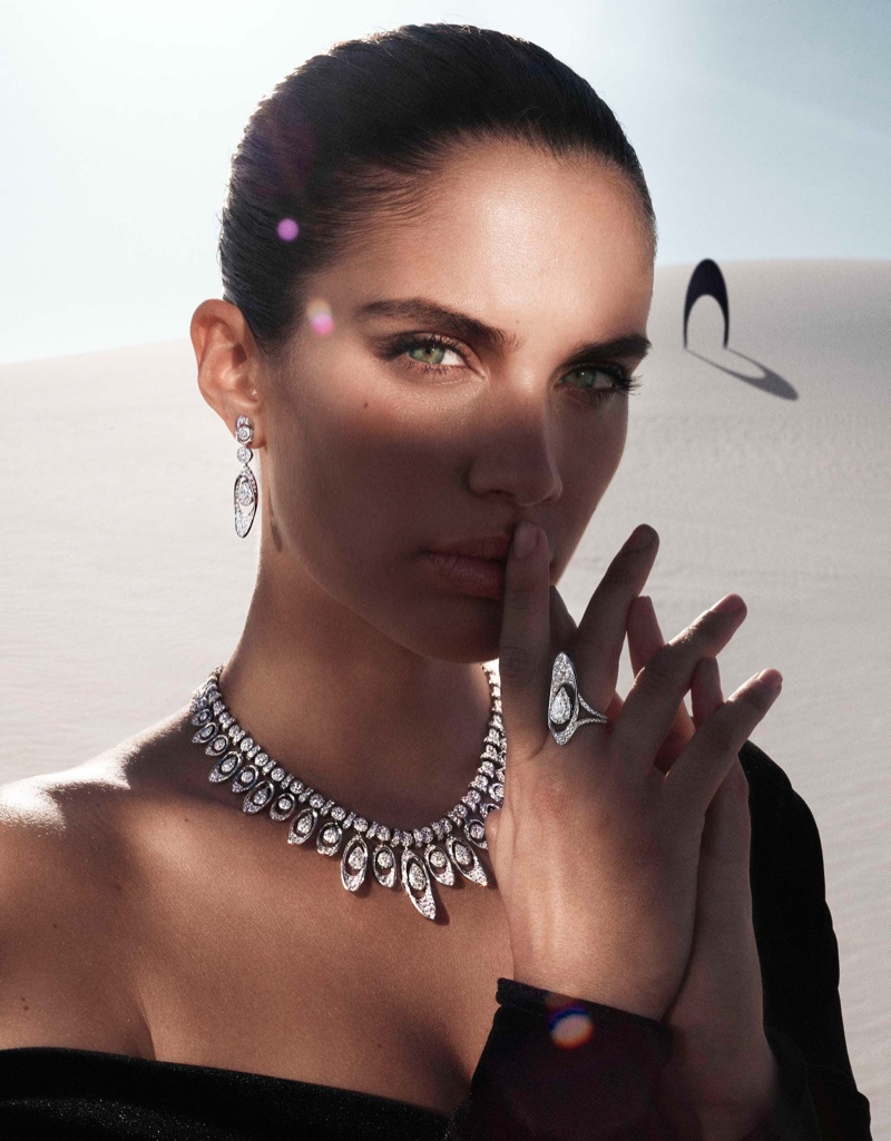 Sara Sampaio stars in Graff Tribal jewelry campaign.