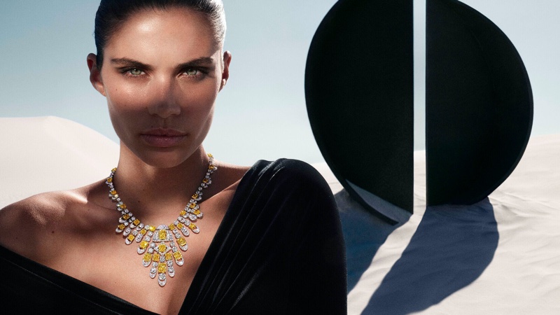 Model Sara Sampaio is the face of Graff's Tribal jewelry campaign.