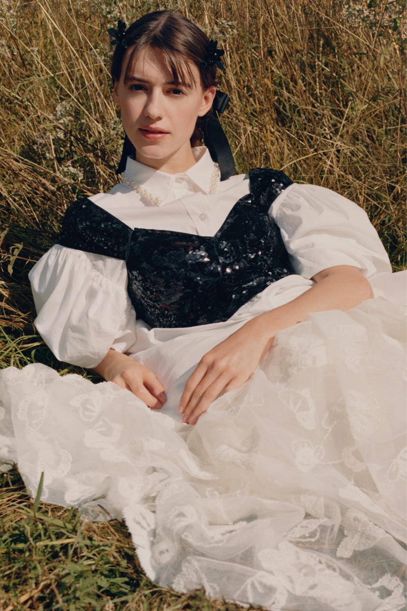 Daisy Edgar-Jones stars in Simone Rocha x H&M campaign.