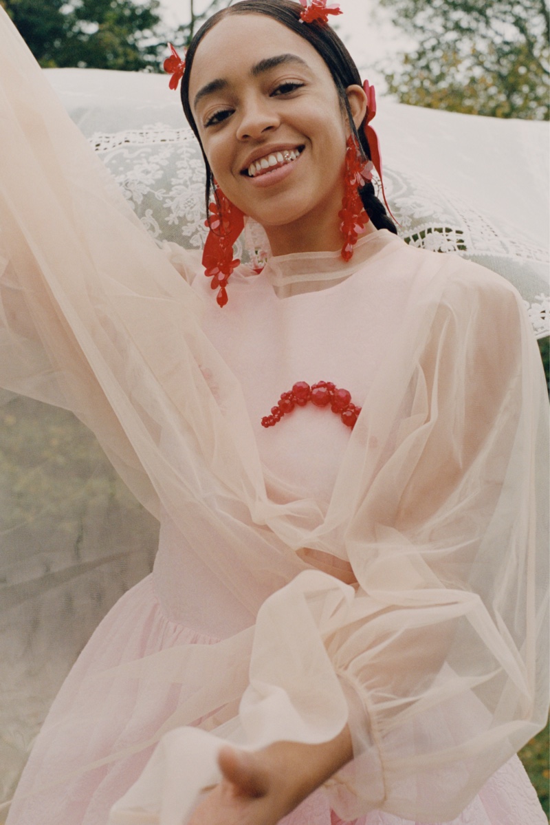 Kelsey Lu fronts Simone Rocha x H&M campaign.