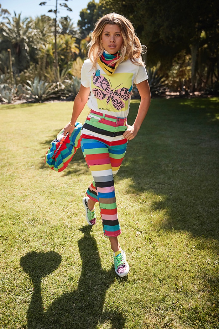 Sofia Richie poses for Weekend Max Mara Flutterflies collection. Photo: Dewey Nicks