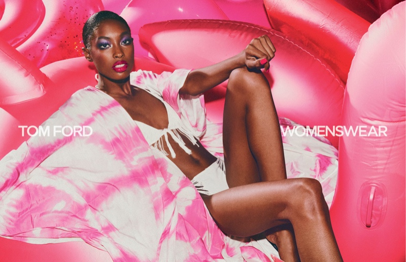 Makala Johnson fronts Tom Ford spring-summer 2021 campaign.