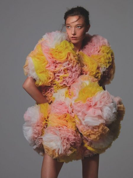 Yumi Lambert Blooms in Floral Fashions for L'Officiel Italia Yumi Lambert Blooms in Floral Fashions for L'Officiel Italia
