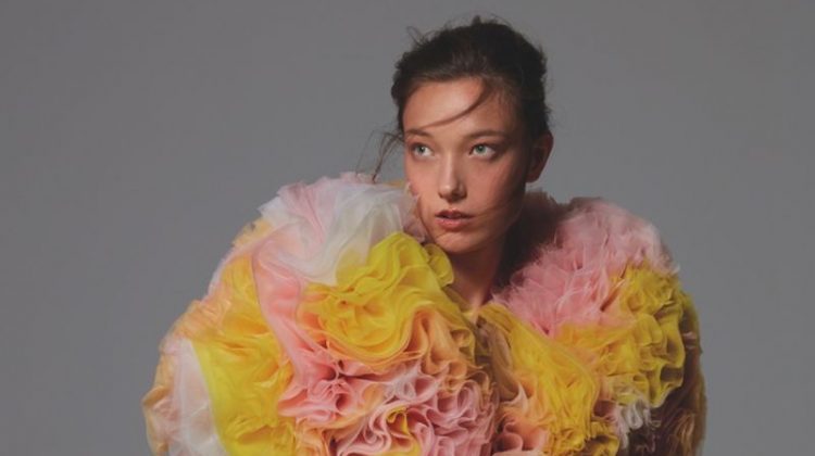 Yumi Lambert Blooms in Floral Fashions for L’Officiel Italia