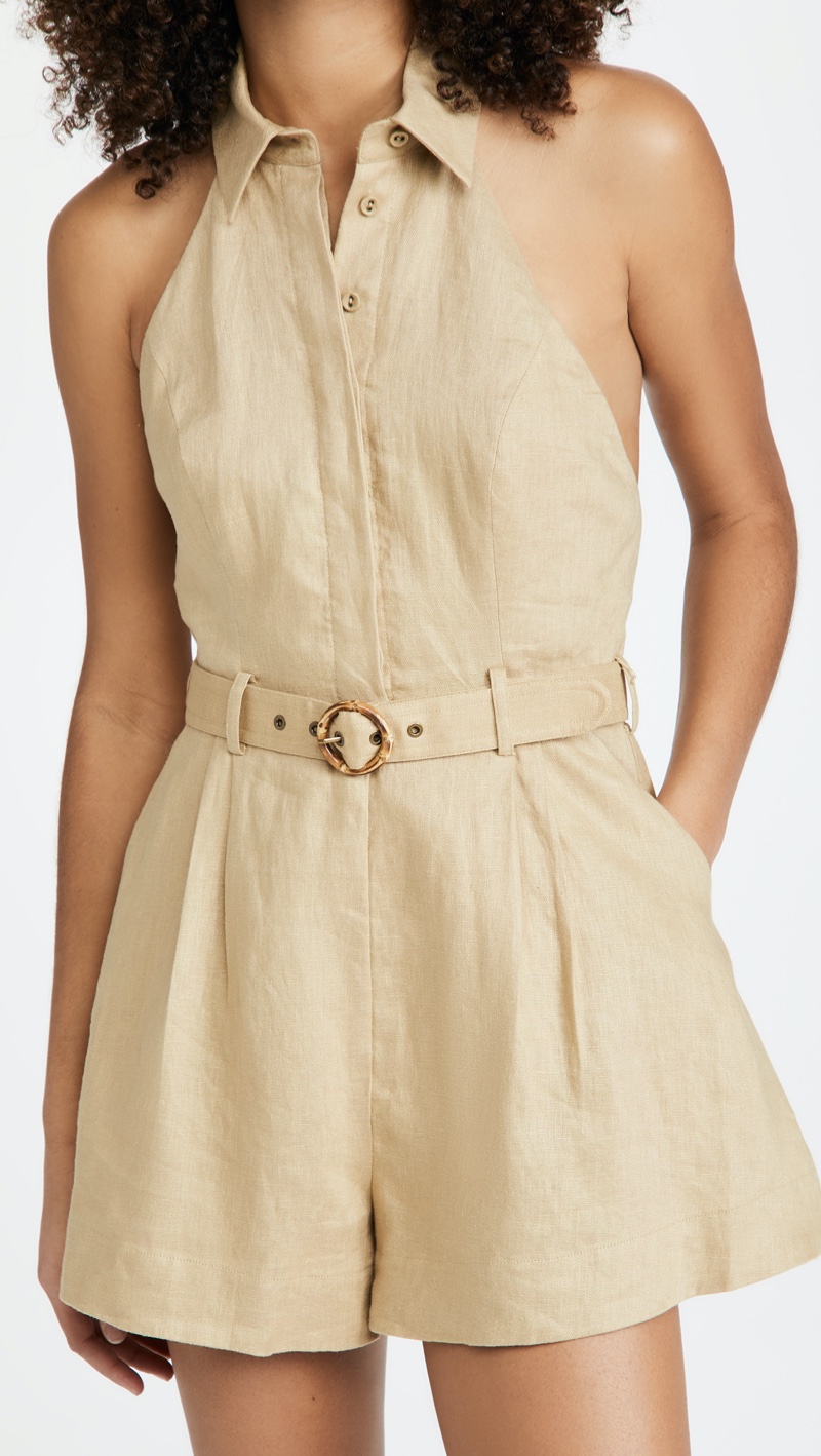 Zimmermann Brighton Halter Neck Romper $480