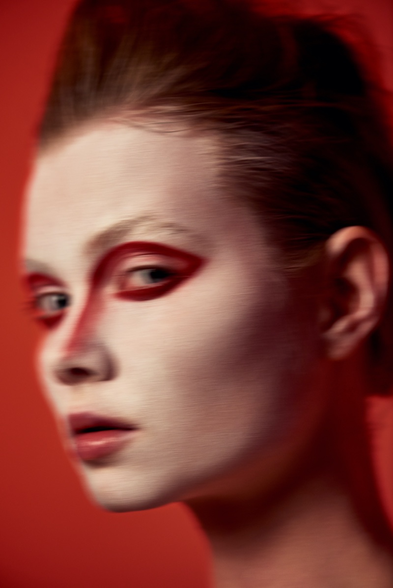 Albina Hlukh Shines in Glitter Beauty for L'Officiel Baltic