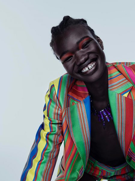 Alek Malek Models Bright Outfits for L'Officiel Australia Alek Malek Models Bright Outfits for L'Officiel Australia