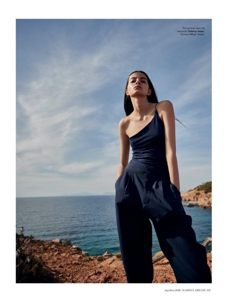 Anna Kirjuskina Poses in Chic Styles for Marie Claire Greece Anna Kirjuskina Poses in Chic Styles for Marie Claire Greece