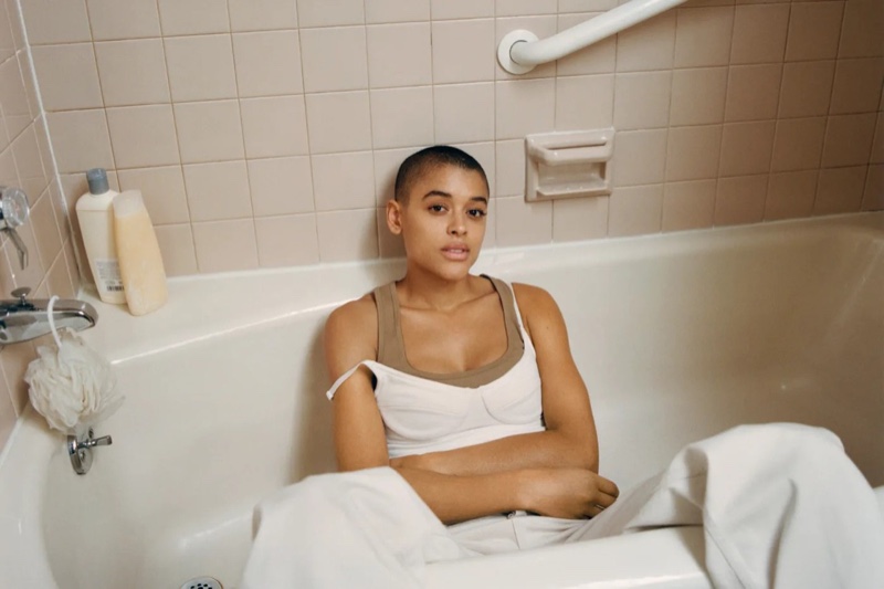 Actress Jordan Alexander stars in Heron Preston for Calvin Klein campaign.