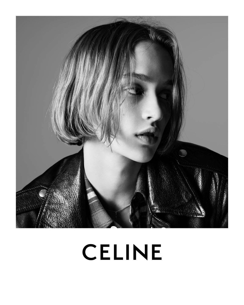 Quinn Mora gets her closeup in Celine Les Grand Classiques campaign.