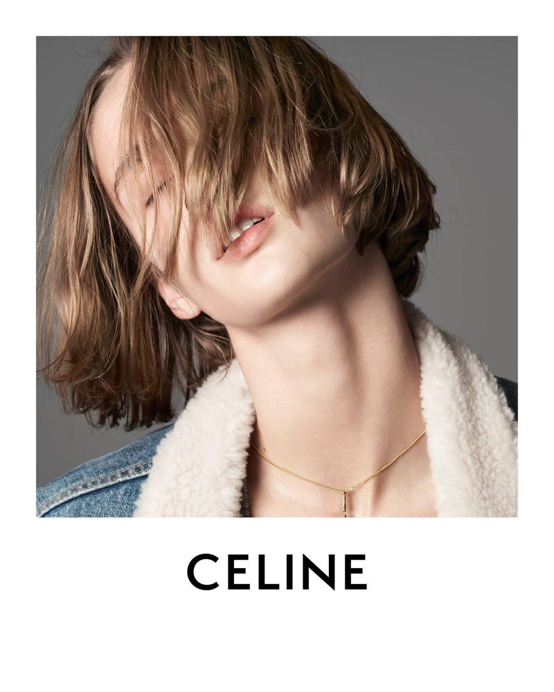 Model Quinn Mora fronts Celine Les Grand Classiques campaign.