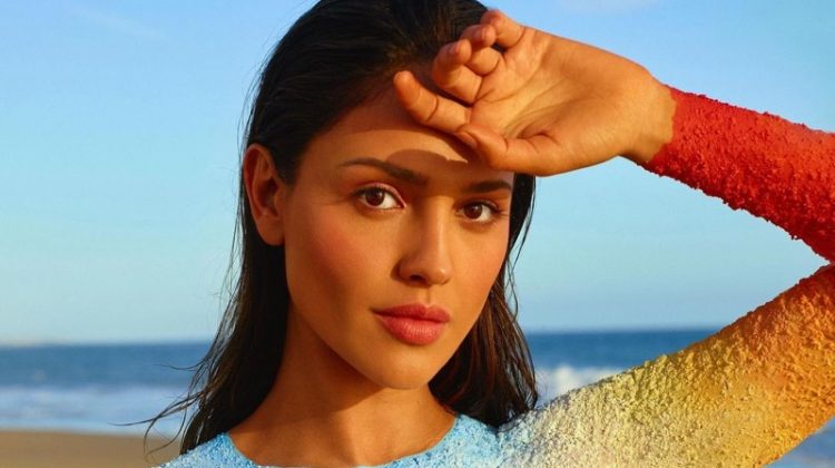 Eiza Gonzalez stars in Louis Vuitton On the Beach fragrance campaign.