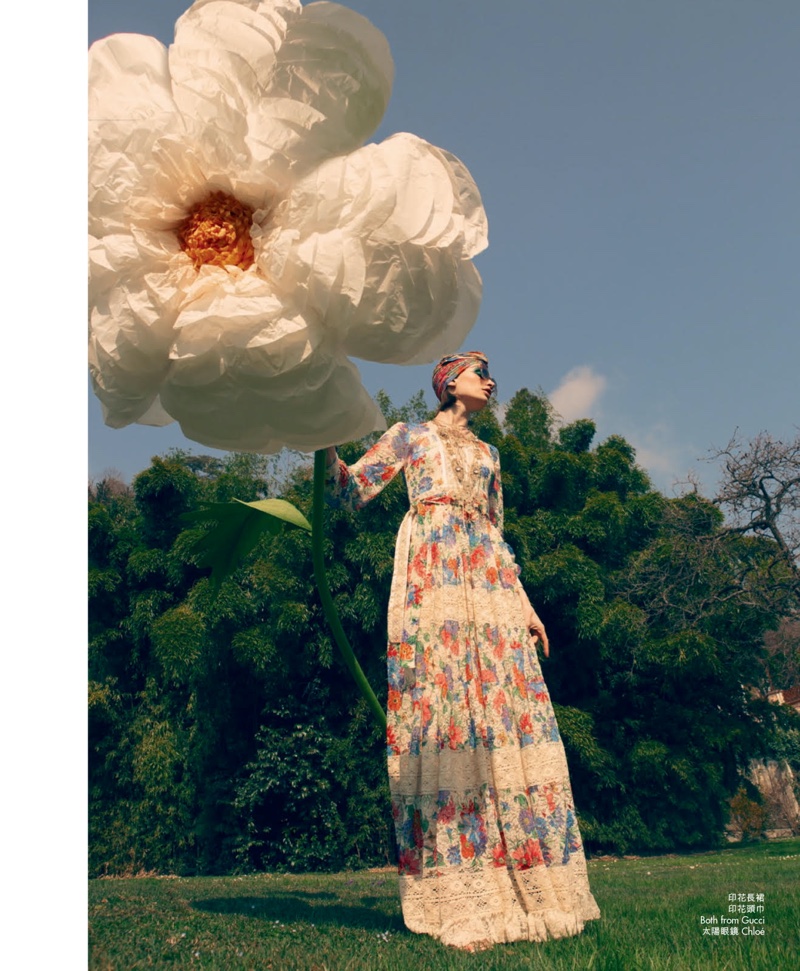 Ekateryna Kirillina Is in Full Bloom for Marie Claire Hong Kong