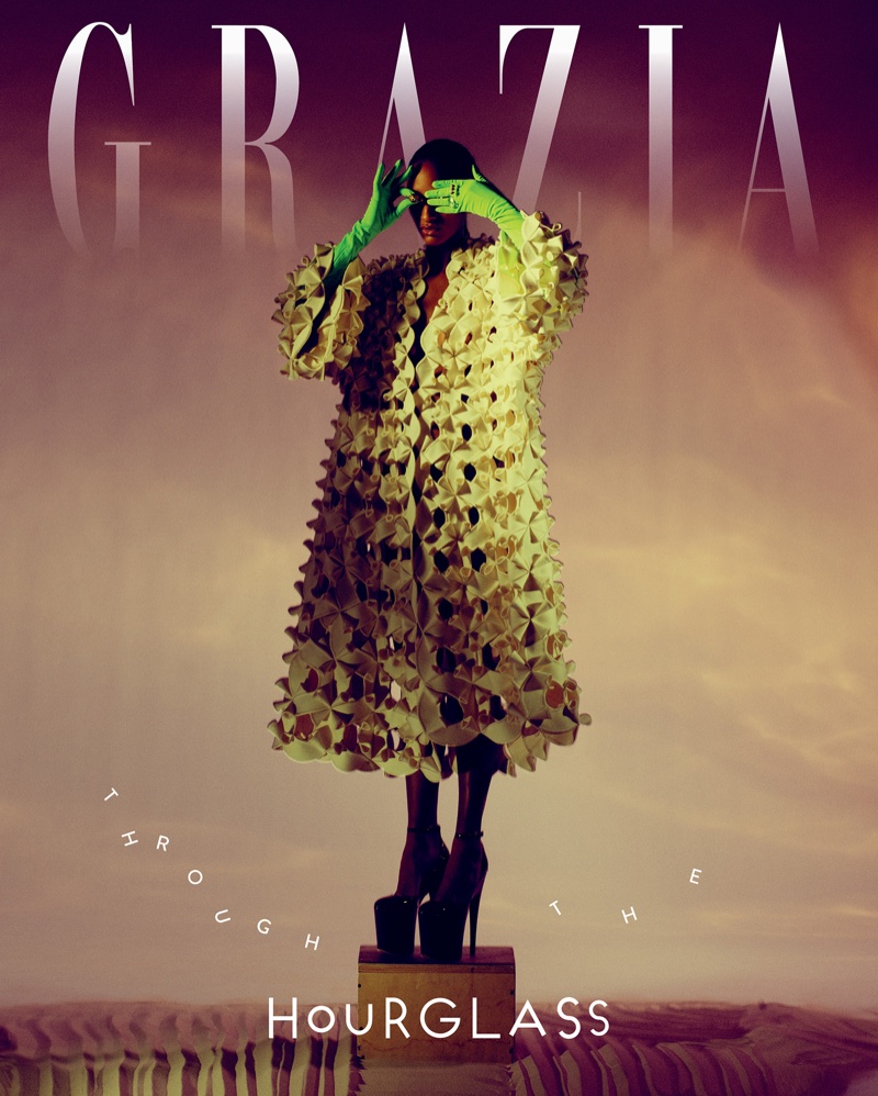 Emmanuelle Lacou Poses in Dreamy Styles for Grazia