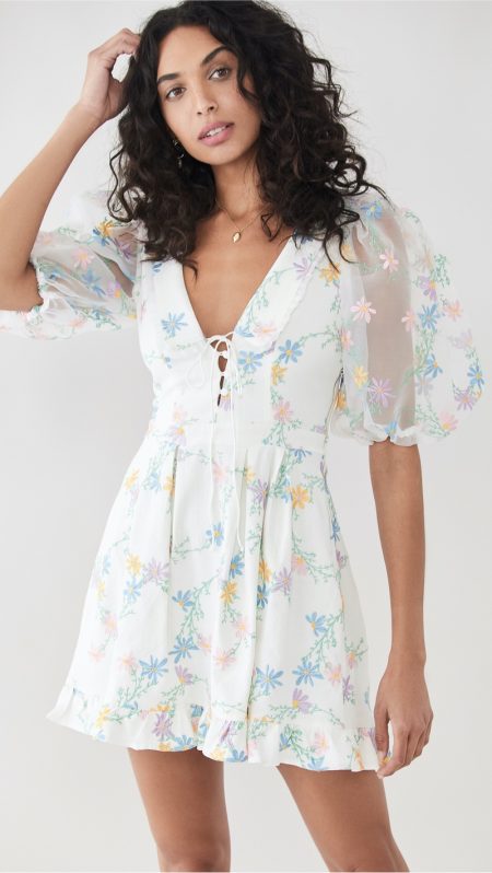 Sweet Style: 5 Designer Mini Dresses For Love & Lemons Majorie Mini Dress $288