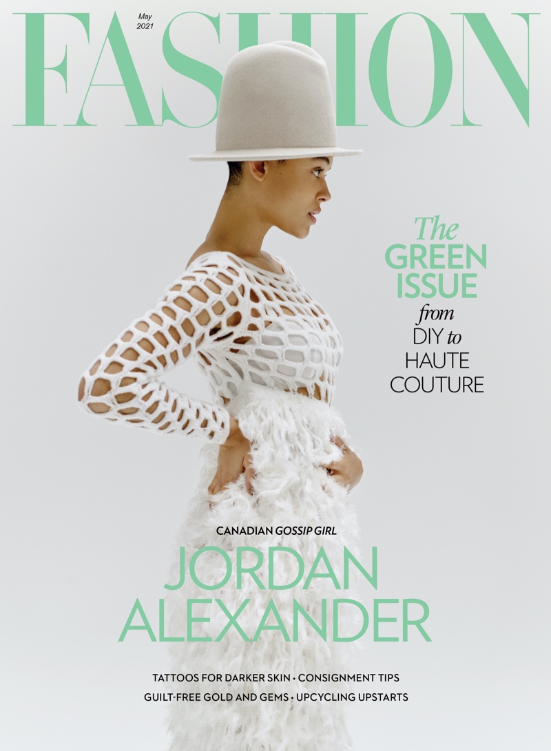 Jordan Alexander on FASHION Magazine May 2021 Cover. 