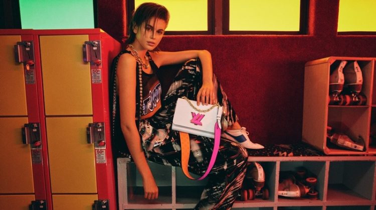 Louis Vuitton enlists Kaia Gerber for Twist bag summer 2021 campaign.