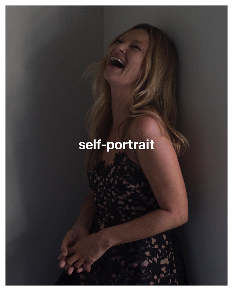 Self-Portrait unveils pre-fall 2021 campaign with supermodel Kate Moss.