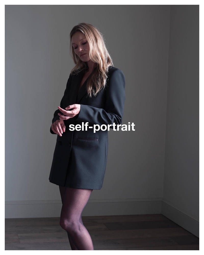 Self-Portrait taps Kate Moss for pre-fall 2021 campaign.