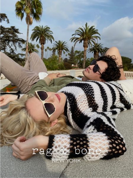 Kiernan Shipka Poses Around LA for Rag & Bone Eyewear Project Kiernan Shipka and Gavin Leatherwood front Rag & Bone Eyewear spring-summer 2021 project.