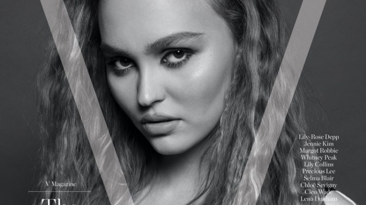 Lily-Rose Depp on V Magazine: The Chanel Book Cover.