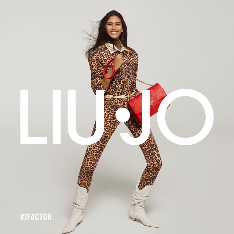 Zuf Capelli poses for Liu Jo spring-summer 2021 campaign.