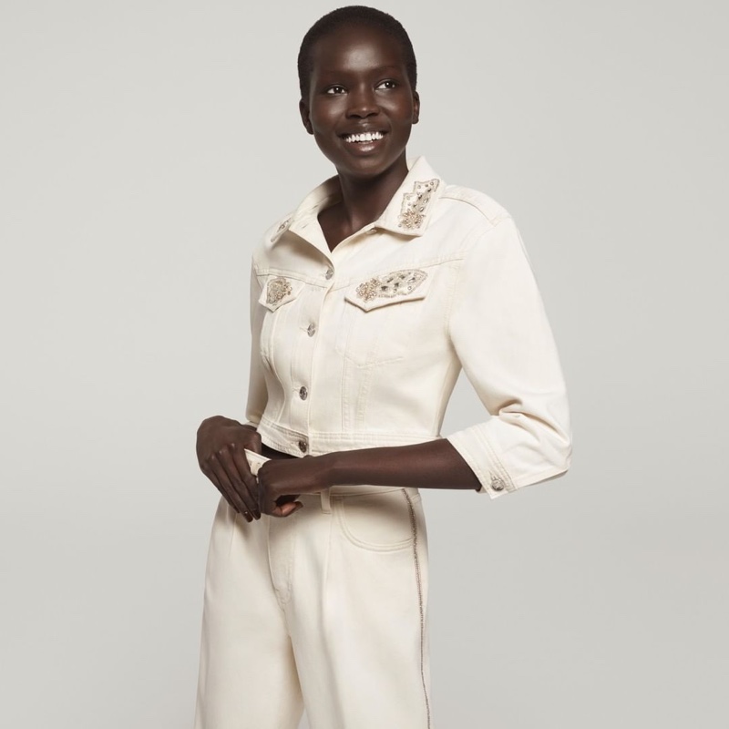 Ajok Madel stars in Liu Jo spring-summer 2021 campaign.