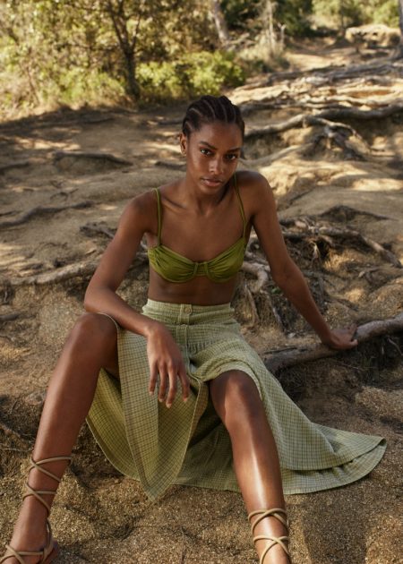 Designs from Mango Committed Effortless spring-summer 2021 collection.