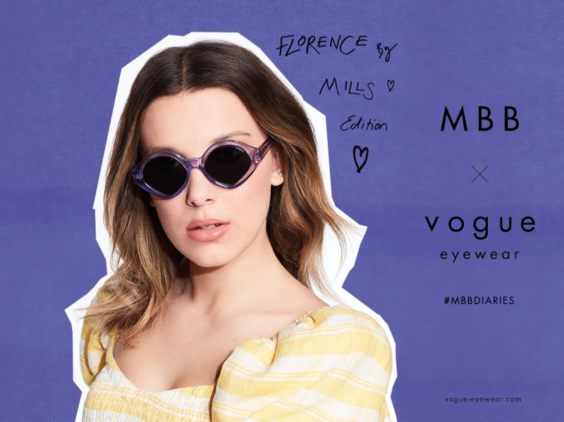 Millie Bobby Brown MBB x Vogue Eyewear Campaign