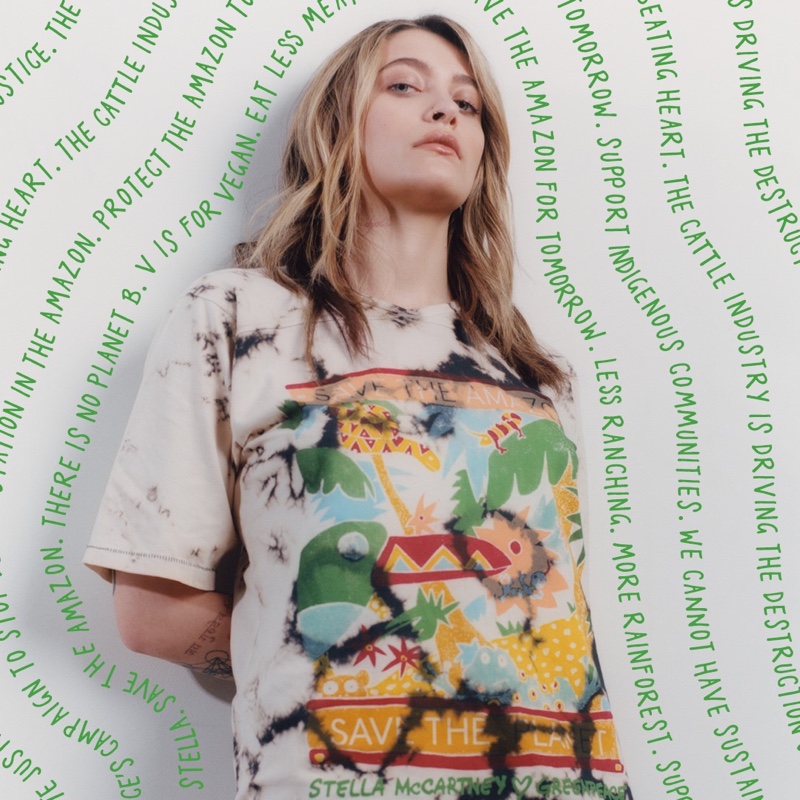 Paris Jackson appears in Stella McCartney x Greenpeace campaign.