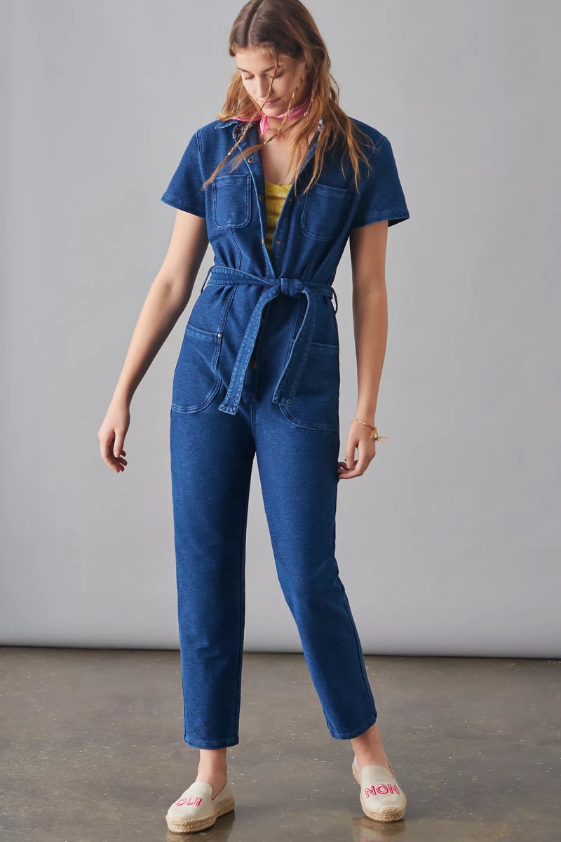 Pilcro Belted Denim Jumpsuit $158