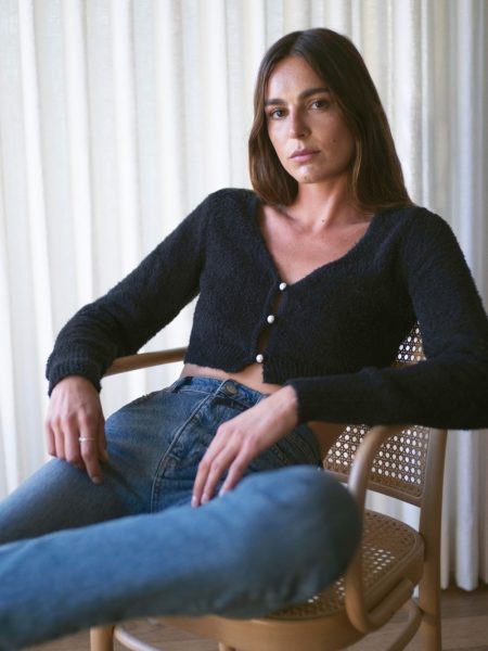 You'll Love Reformation's Chic Cardigan Styles Reformation Lotte Cropped Cardigan in Black $128