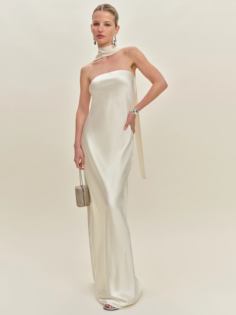 Reformation Oren Silk Dress $748