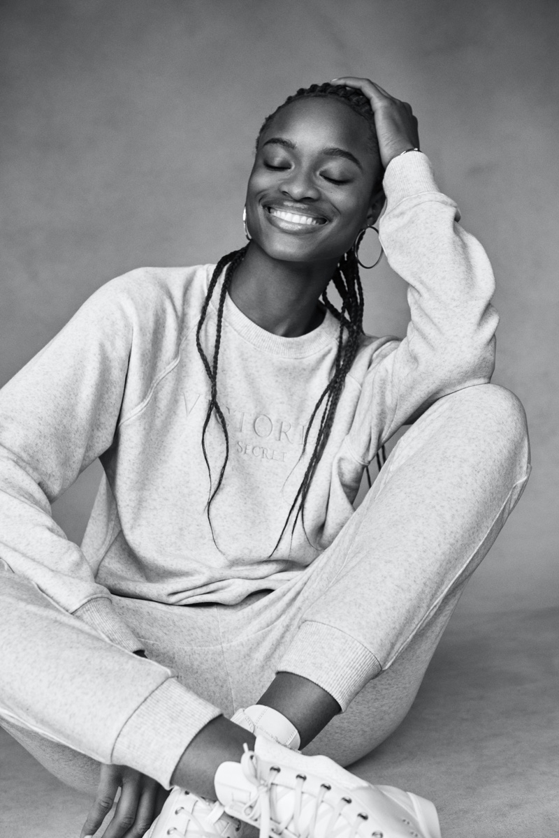 Mayowa Nicholas fronts Victoria's Secret Mother's Day 2021 campaign.