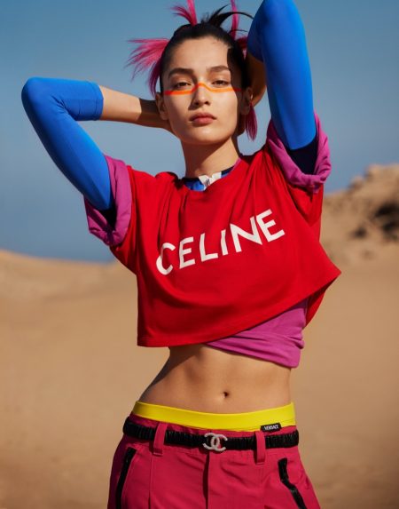 Vita Mir Models Vibrant Desert Fashion for Grazia China Vita Mir Models Vibrant Desert Fashion for Grazia China