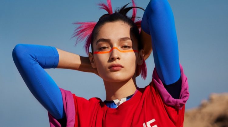 Vita Mir Models Vibrant Desert Fashion for Grazia China