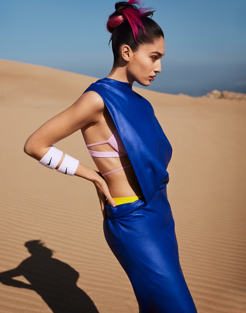 Vita Mir Models Vibrant Desert Fashion for Grazia China