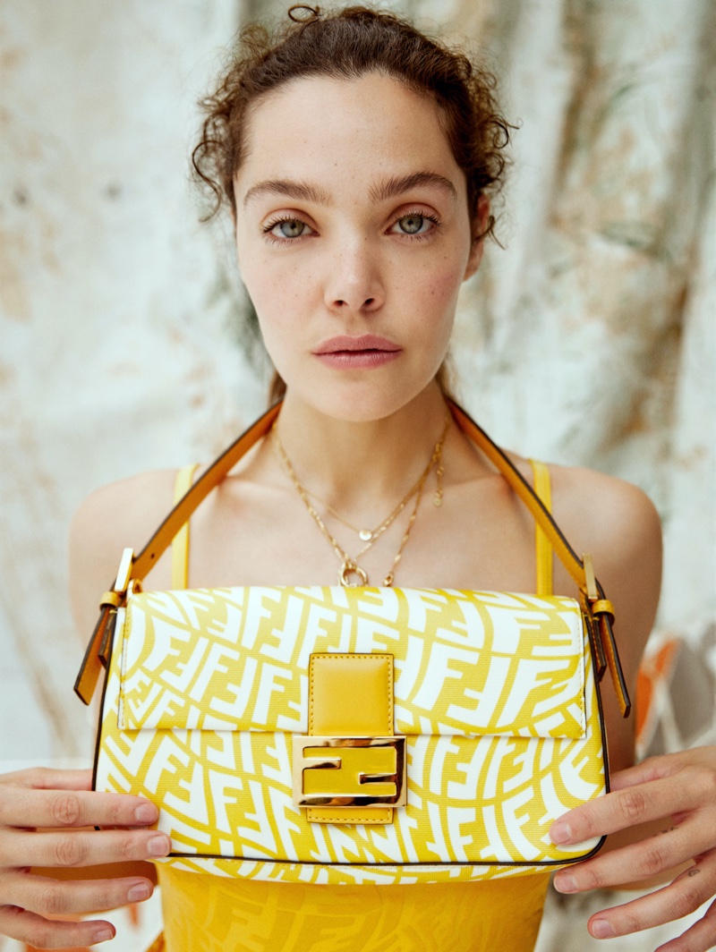 Ana Rujas poses in Fendi Vertigo capsule collection.