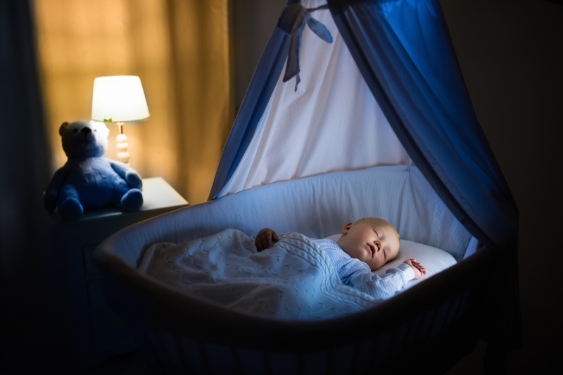 Baby Sleeping Night Crib