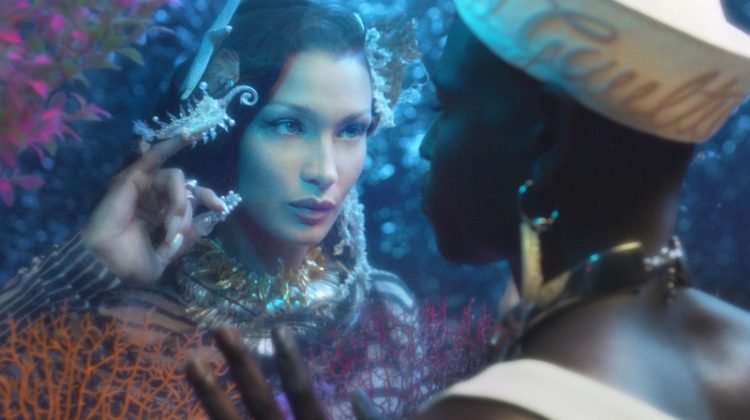 Bella Hadid Is a Mermaid in Jean Paul Gaultier ‘Les Marins’ Campaign
