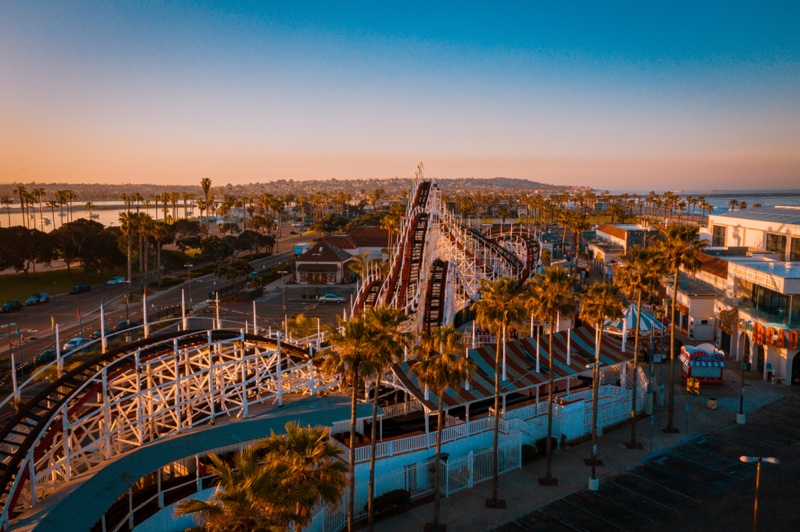 Belmont Park Giant Dipper Roller Coaster