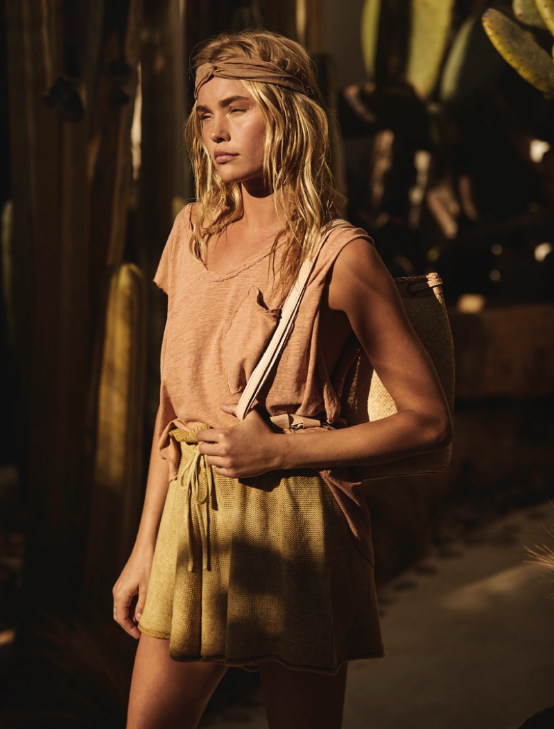 Brooke Perry poses for Free People May 2021 catalog. Photo: Adam Franzino