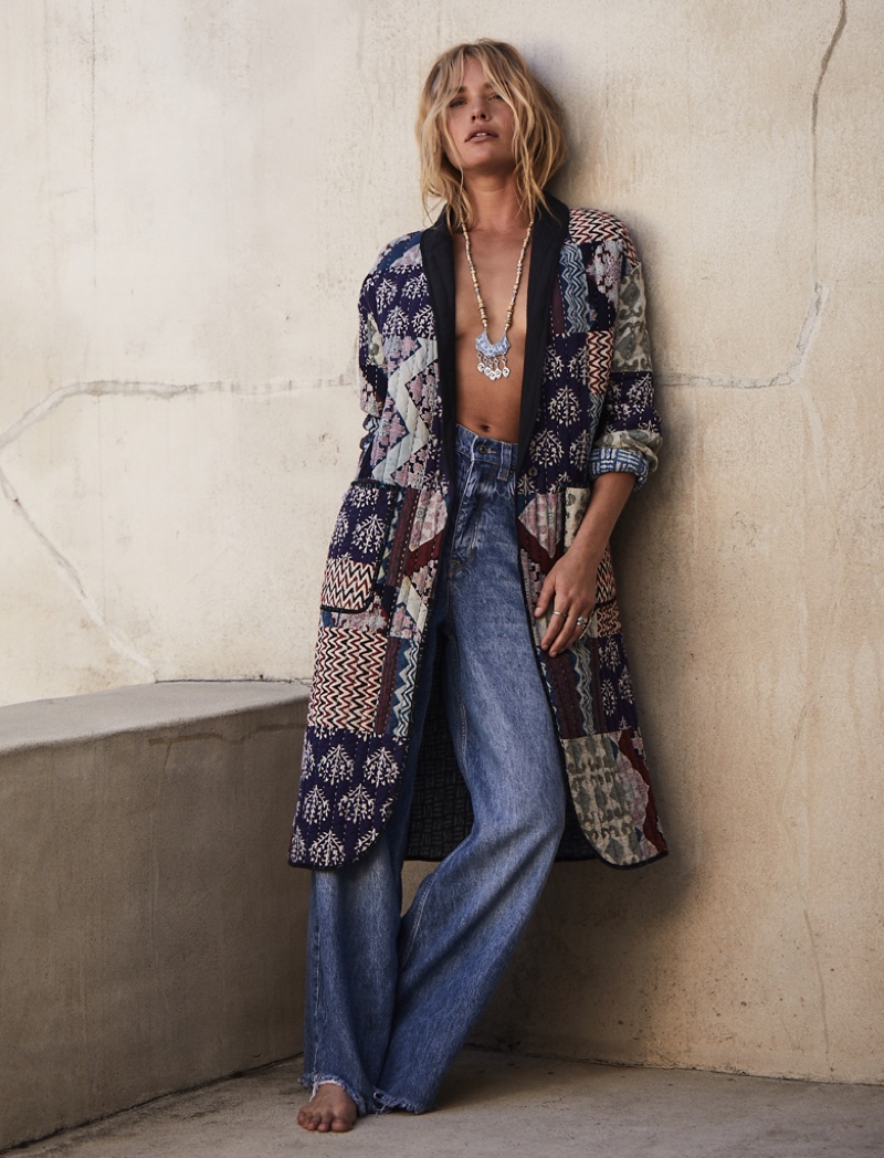 Brooke Perry poses for Free People May 2021 catalog. Photo: Adam Franzino