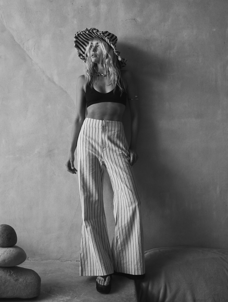 Brooke Perry poses for Free People May 2021 catalog. Photo: Adam Franzino