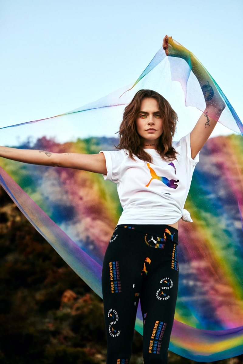 escucha vela Accesible Cara Delevingne PUMA Pride 2021 Campaign