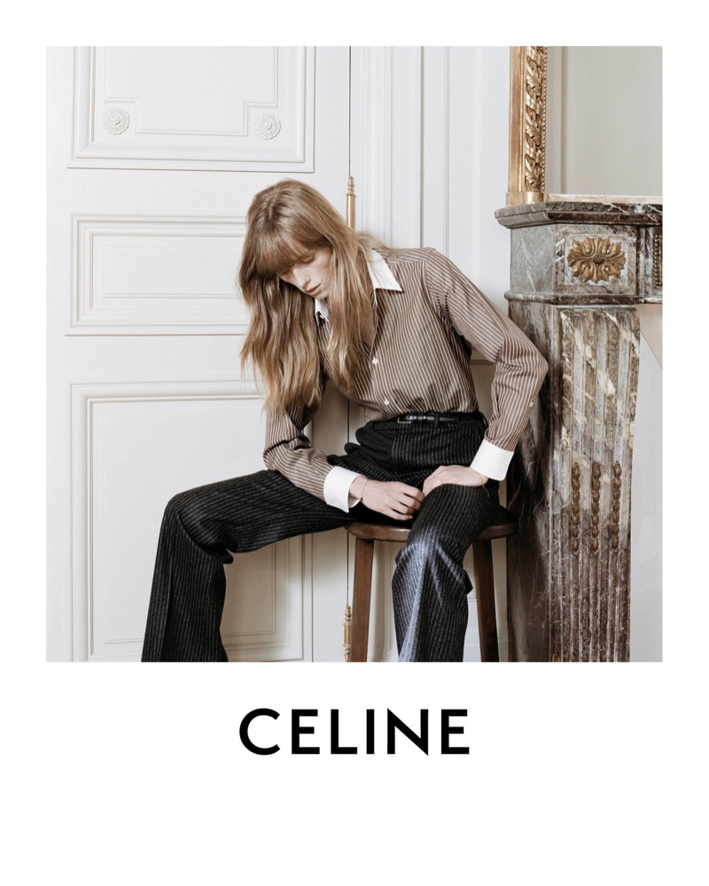 Rianne van Rompaey stars in Celine Les Grand Classiques session 3 campaign.