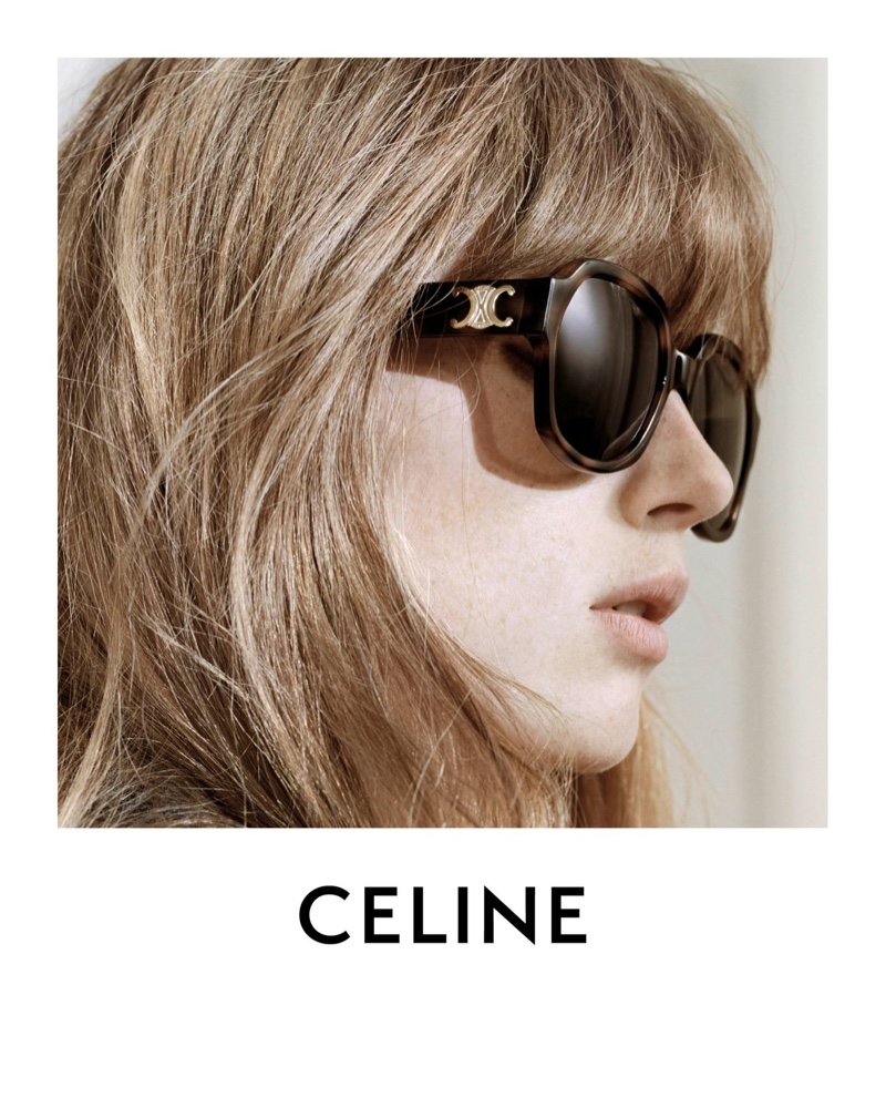 Celine features Triomphe sunglasses in Les Grand Classiques session 3 campaign.